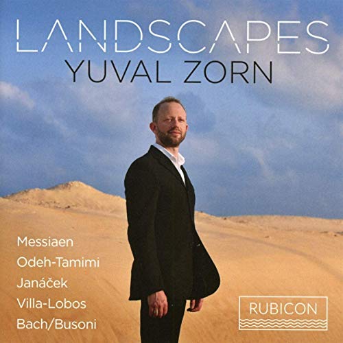CD cover: Yuval Zorn portrait with desert landscape and composer names.