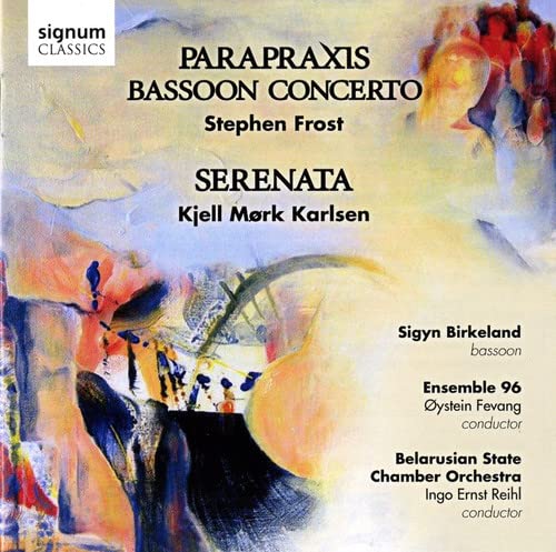 CD cover for “Parapraxis” featuring abstract art and text details.