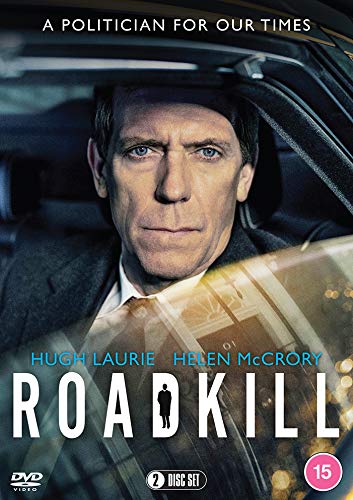 DVD cover for "Roadkill" featuring a man in a car with a serious expression.