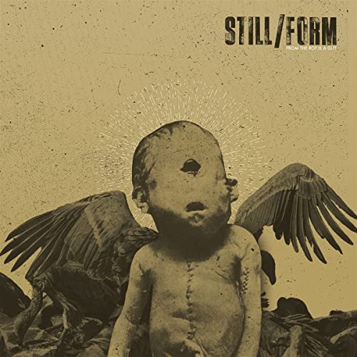 CD cover with distressed imagery of a winged, doll-like figure.