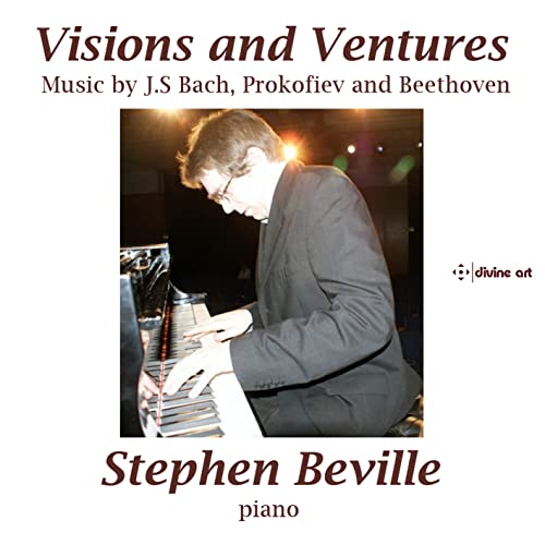 CD cover featuring pianist Stephen Beville, composers Bach, Beethoven, Prokofiev.