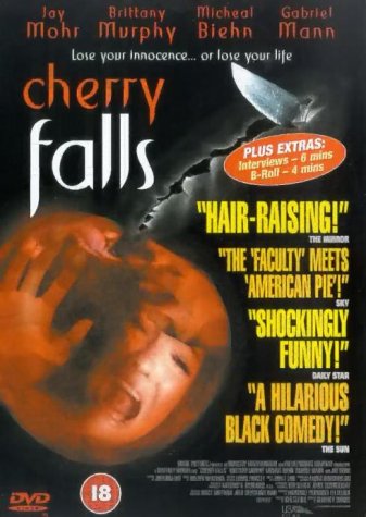 Cherry Falls" DVD cover with a distressed face and a knife image.