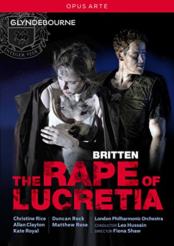 DVD cover for "The Rape of Lucretia" featuring a man and distressed woman.