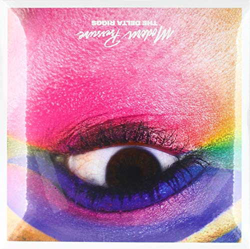 Vinyl record cover featuring a close-up of an eye with rainbow makeup.