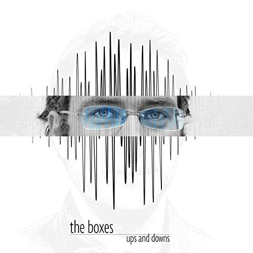 CD cover with eyes viewed through a soundwave graphic.