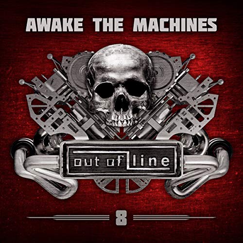 CD cover: skull with goggles and mechanical parts, dark red background.