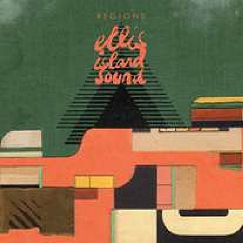 Vinyl record cover: abstract geometric design with text “Ellis Island Sound”.