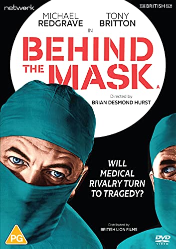 "Behind the Mask" DVD cover featuring a man in a teal surgical mask.