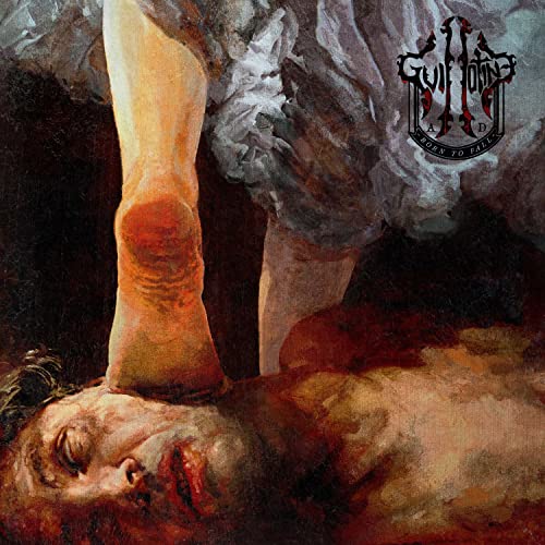 CD cover: dark, painted image of a fallen figure and leg.