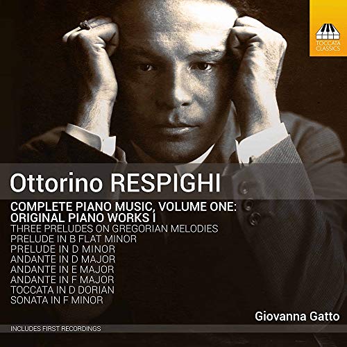 CD cover: Ottorino Respighi piano music performed by Giovanna Gatto.