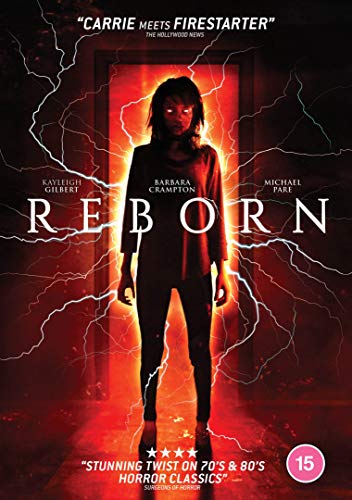Reborn" DVD cover featuring a woman with glowing hands amidst lightning.