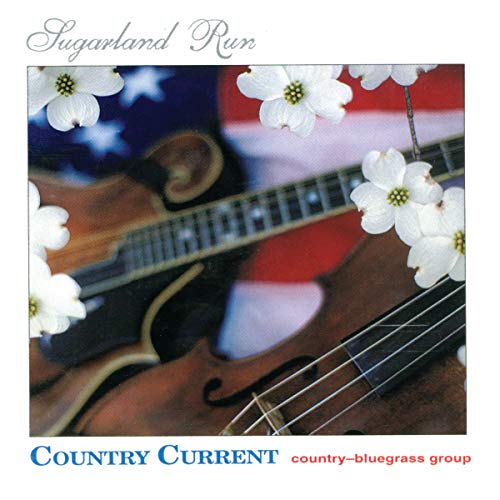 CD cover: mandolin, American flag, dogwood flowers, and band name "Country Current".