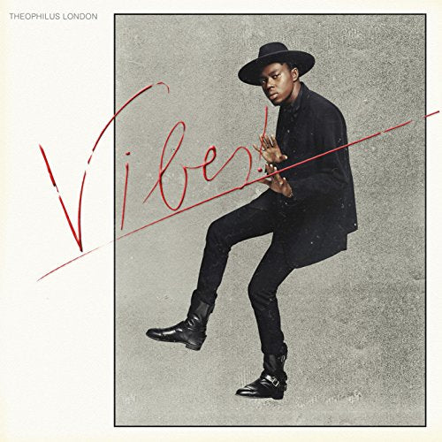 Theophilus London album cover, man in hat and black clothing.