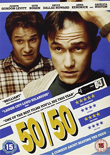 “50/50” DVD cover featuring Joseph Gordon-Levitt and Seth Rogen.