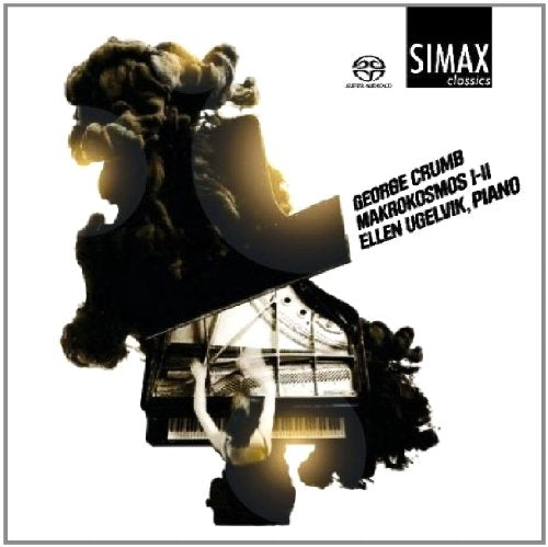 CD cover featuring a silhouette of a person playing piano amidst smoke and abstract shapes.