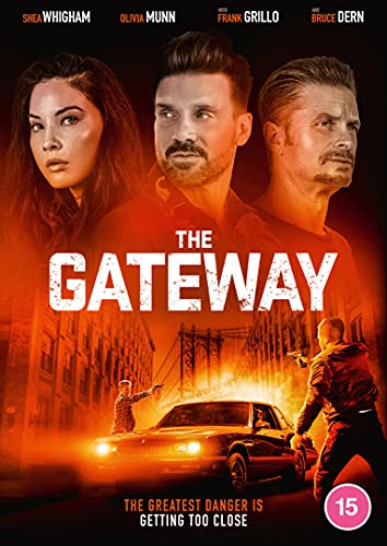 DVD cover for "The Gateway" featuring three actors and a car chase.