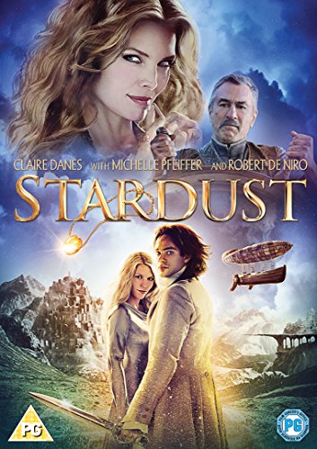 Stardust" DVD cover featuring actors, a fantasy landscape, and an airship.