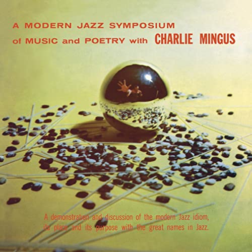 Yellow album cover for Charles Mingus’ “A Modern Jazz Symposium,” featuring a sphere.
