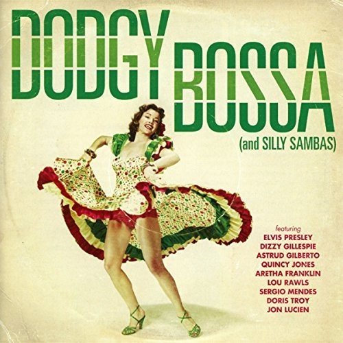 "Dancing woman in floral dress on a CD album cover with green title."