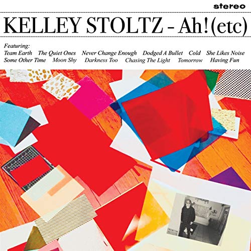 CD cover for Kelley Stoltz’s “Ah! (Etc)” with colorful paper collage.