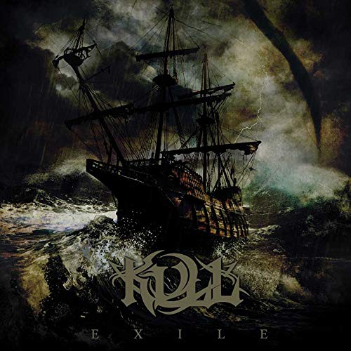 CD cover art: stormy seascape with a large, dark sailing ship.