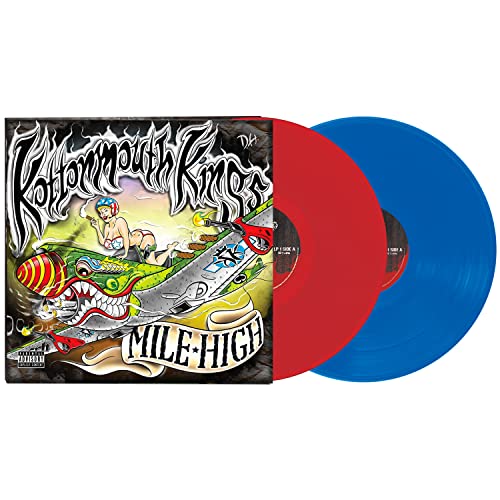 Album cover for Kottonmouth Kings' "Mile High" with two colored vinyl records.