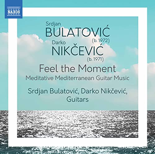 CD cover for "Feel The Moment" by Bulatovic/Nikcevic, blue and white.