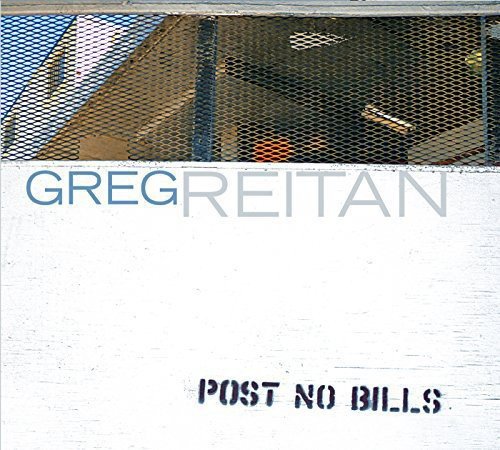 CD cover for Greg Reitan’s “Post No Bills” with wire mesh texture.