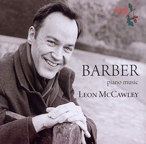 CD cover featuring pianist Leon McCawley, smiling, in black and white.