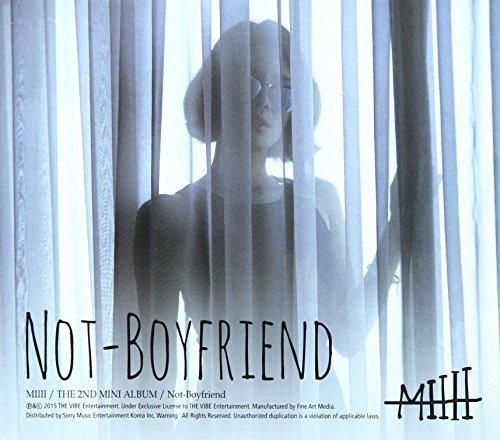Person behind sheer curtains, album cover for Miiii’s “Not-Boyfriend” CD.