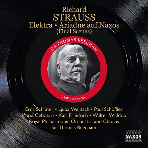 CD cover featuring a black and white portrait of conductor Thomas Beecham.
