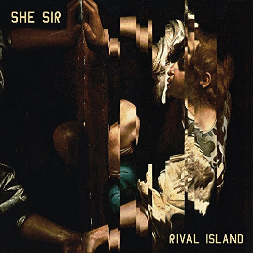 CD cover for She Sirās āRival Islandā featuring a fragmented portrait.
