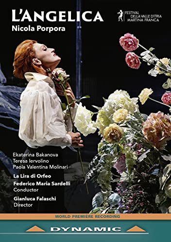 DVD cover for "L'angelica" opera featuring a soprano with flowers.