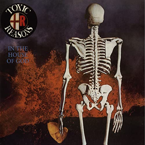 CD cover: skeleton against a stormy, orange and purple background.