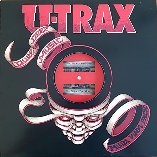 Black vinyl record cover with red and white graphic design, "U-Trax" text.