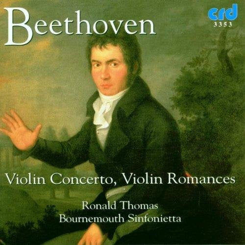 CD cover with Beethoven portrait and text "Beethoven Violin Concerto, Violin Romances".