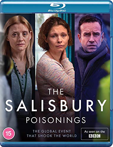 Blu-ray cover for "The Salisbury Poisonings" featuring three concerned faces.