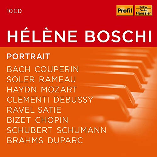 CD cover for Hélène Boschi’s “Portrait” featuring piano keys.