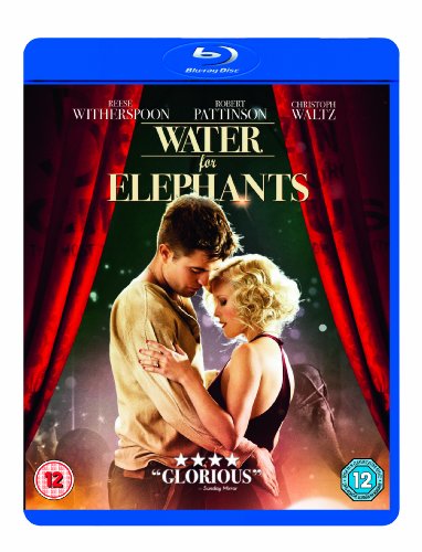 Water for Elephants" Blu-ray cover featuring a couple and an elephant.
