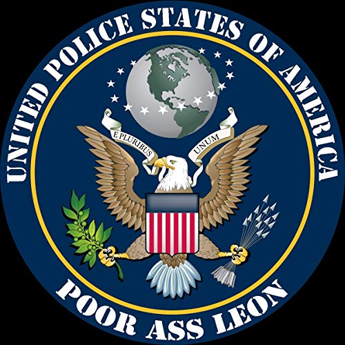 CD cover featuring a stylized eagle and globe with text "Poor Ass Leon".