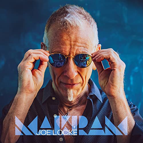 Joe Locke album cover: close-up of a man with sunglasses, titled "Makram".
