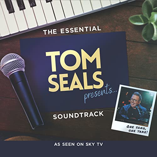 CD cover for Tom Seals’ “Soundtrack” with microphone and artist photo.