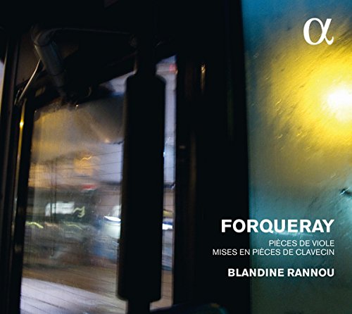 A CD cover with a blurred cityscape and text: "Forqueray" and "Blandine Rannou".