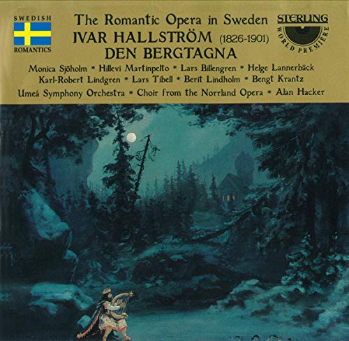 CD cover for “Hallstromden Bergtagna” opera, featuring a forest scene.