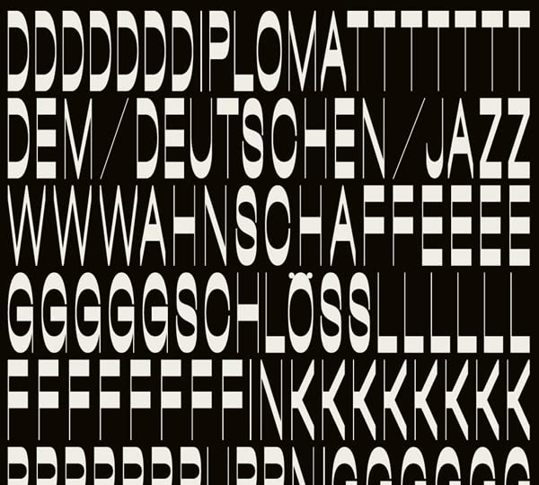 CD cover with bold, repeating text: "Diplomat - Dem Deutschen Jazz".