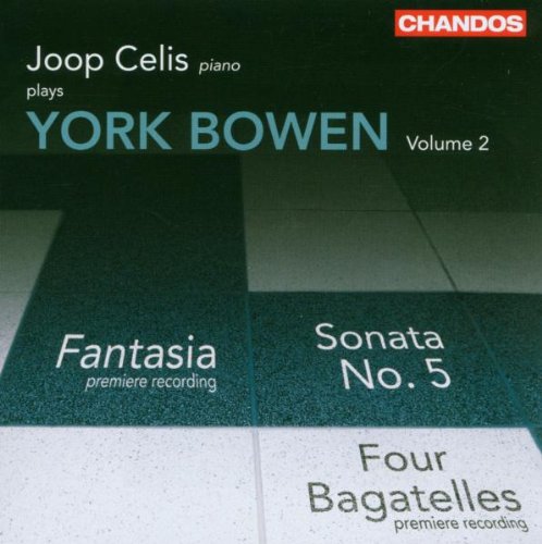 CD cover featuring York Bowen's music with a tiled floor design and Chandos logo.