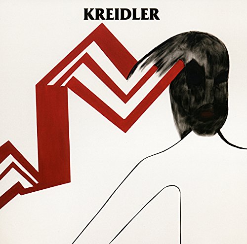 "Album cover with a black and white illustration of a person's back."