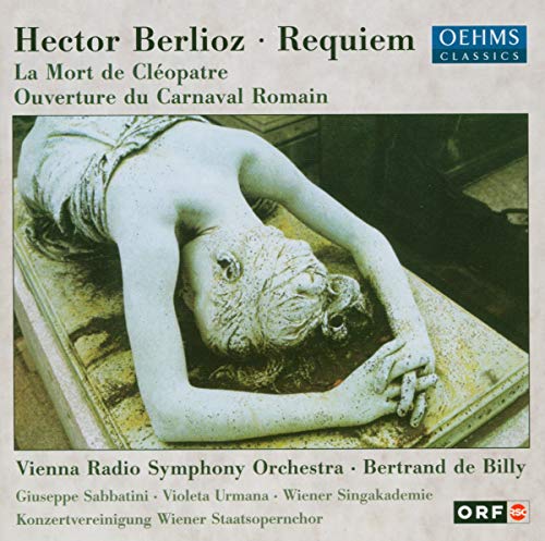 CD cover for Berlioz’s Requiem, featuring a sculpted figure in repose.