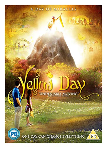 DVD cover for "Yellow Day" featuring a mountain and figures in the sky.