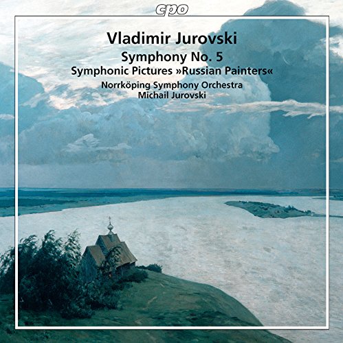 A CD cover featuring a serene landscape painting with a church.